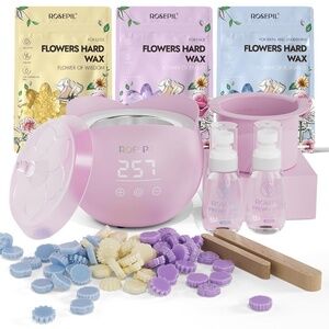 Pink Rosepil Digital Wax Warmer And Hair Removal Kit